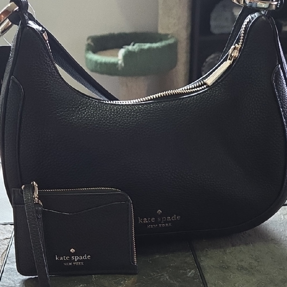 Kate Spade Black Hobo Bag with Wallet